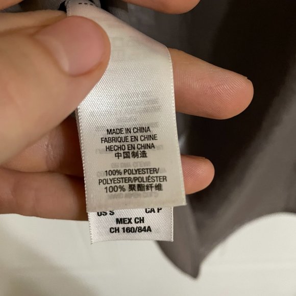 Juicy Couture Metallic V-Neck Deep Gray Blouse - Picture 5 of 5